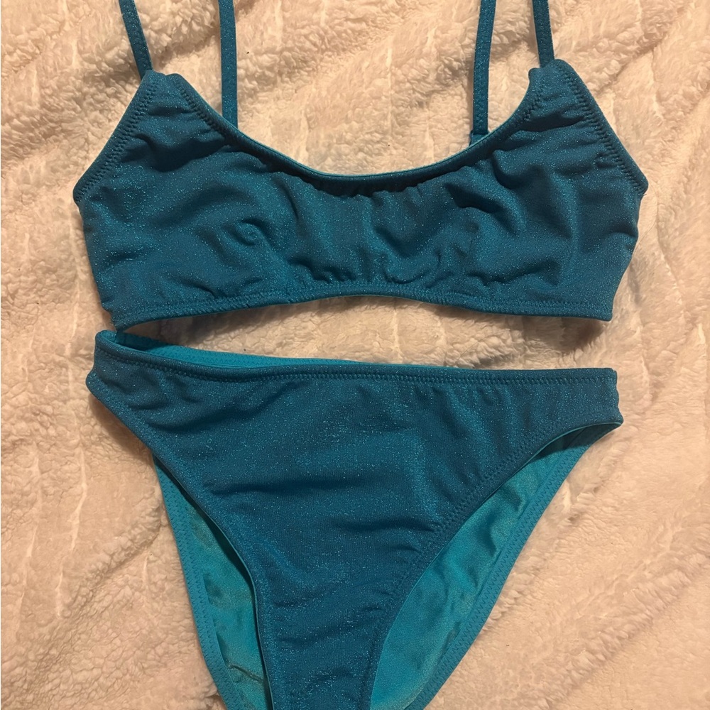 triangl swimwear Teal Sparkle Two-Piece Bikini
